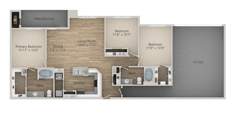 Prato Floor Plan at Riachi at One21, Plano, Texas